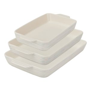 Pyrex® 3-Piece Rectangular Ceramic Bakeware Set