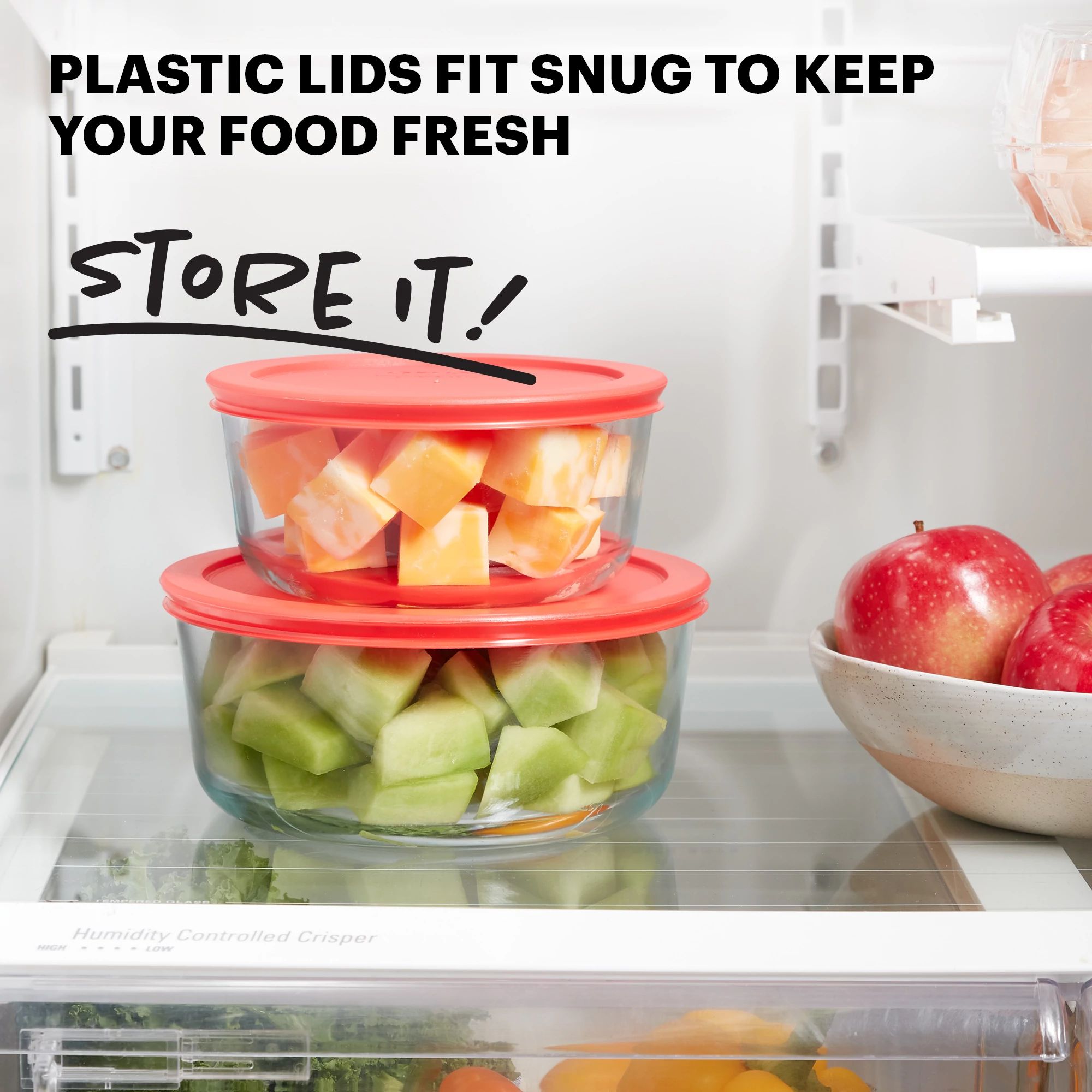Pyrex® Simply Store® 4-piece Round Glass Storage Set - Image 4