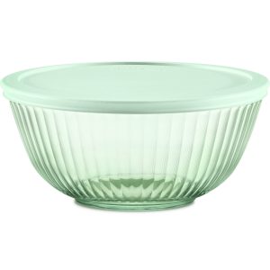 Pyrex® Colors Sculpted Tinted 2.3-quart Mixing Bowl with Lid, Green