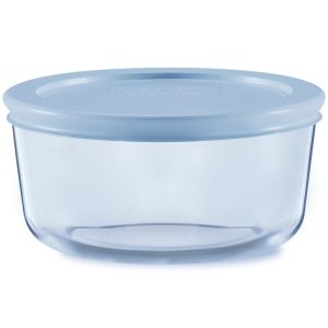 Pyrex® Simply Store® Tinted 2-cup Round Storage with Plastic Lid, Blue