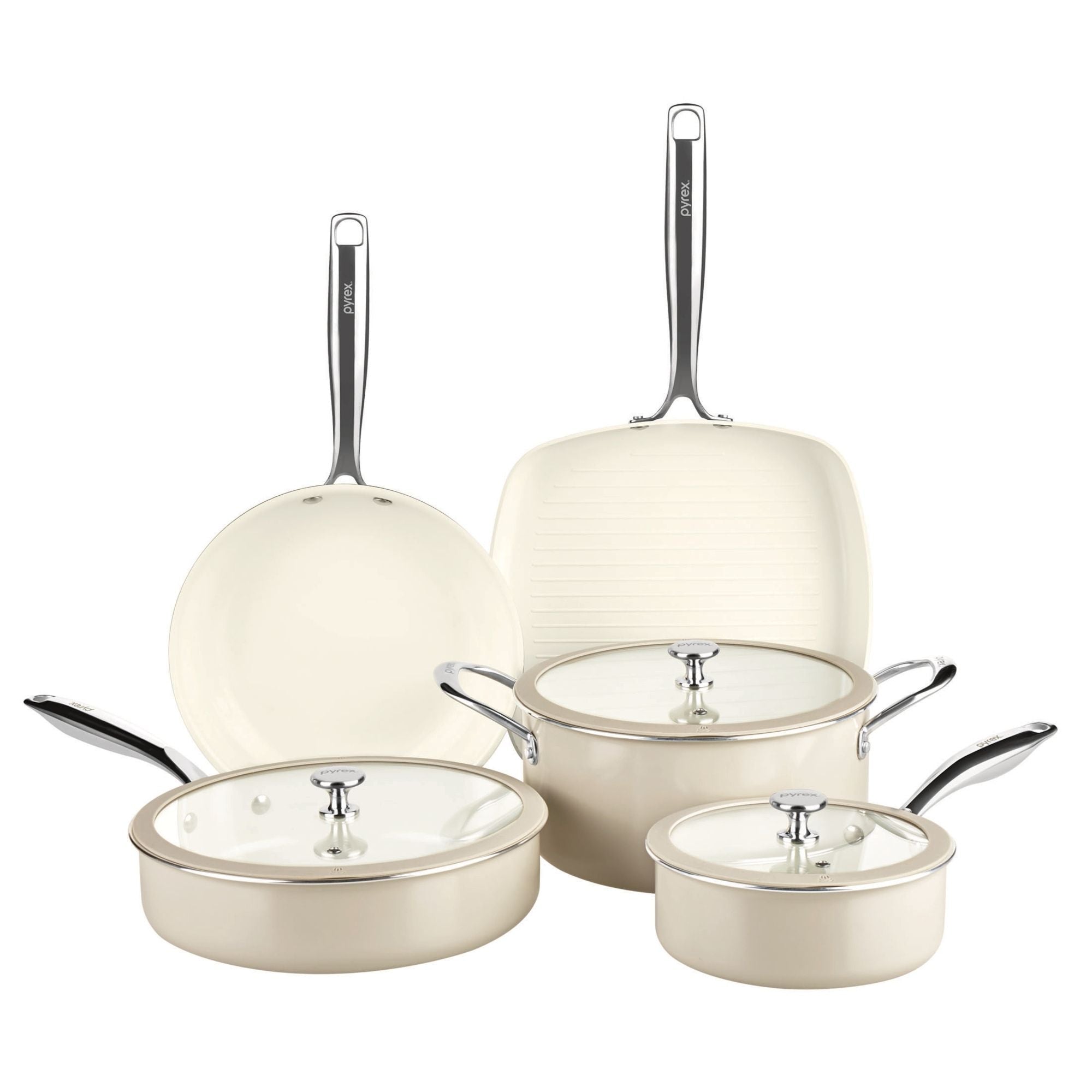 Pyrex® Ceramic Cookware 8-Piece Set